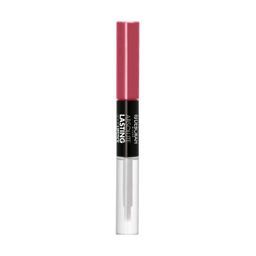 Рідка матова помада та блиск для губ 2 в 1 Deborah Absolute Lasting Liquid Lipstick, 17 Rose, 8 мл
